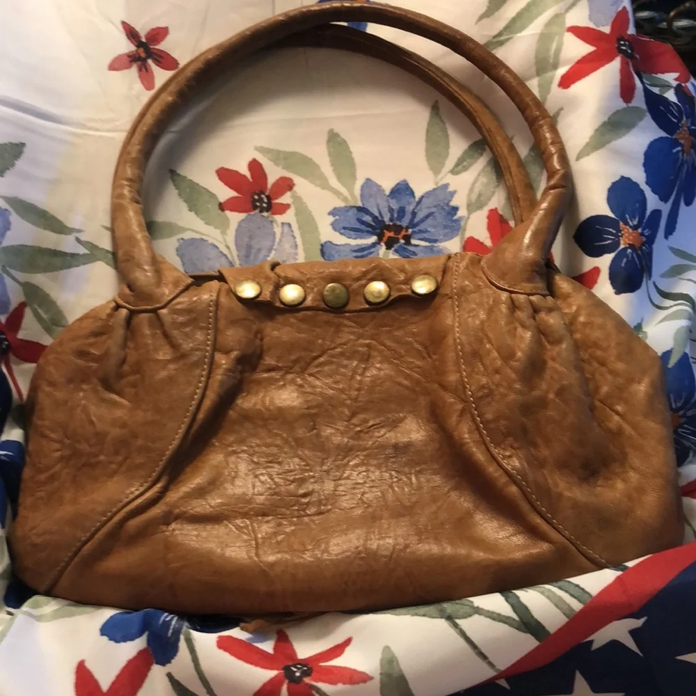 90’s Viva Bags of California leather handbag 14.5”x9” handle to top of bag 7”